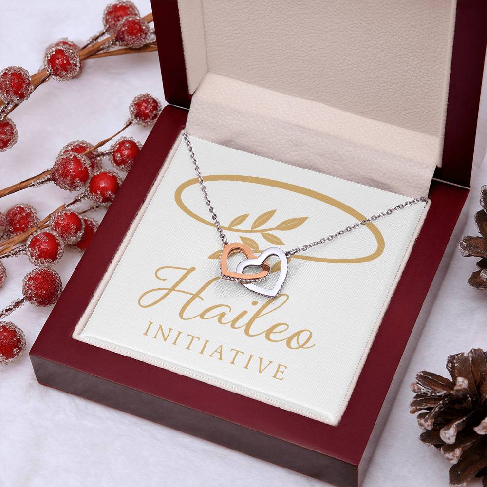 Haileo Interlocking Hearts Necklace