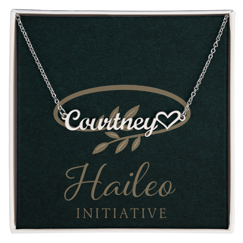 Personalized Heart Name Necklace