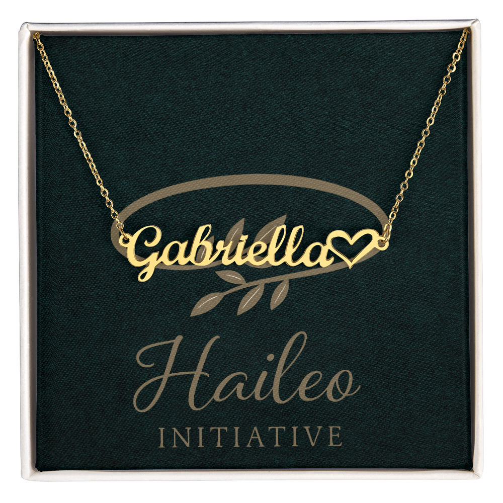 Personalized Heart Name Necklace