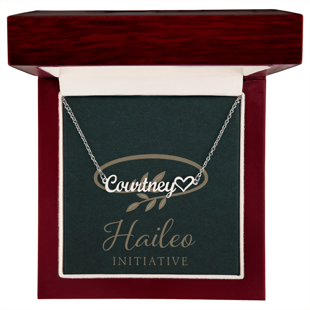 Personalized Heart Name Necklace