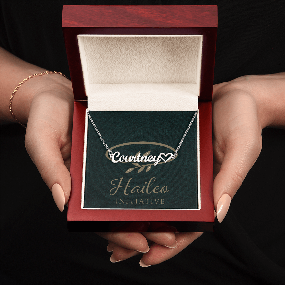 Personalized Heart Name Necklace