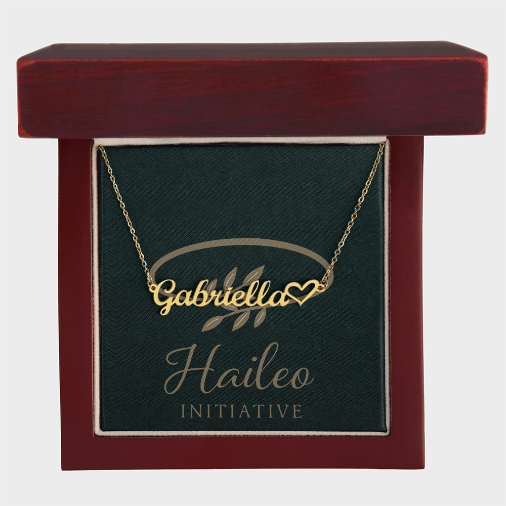 Personalized Heart Name Necklace
