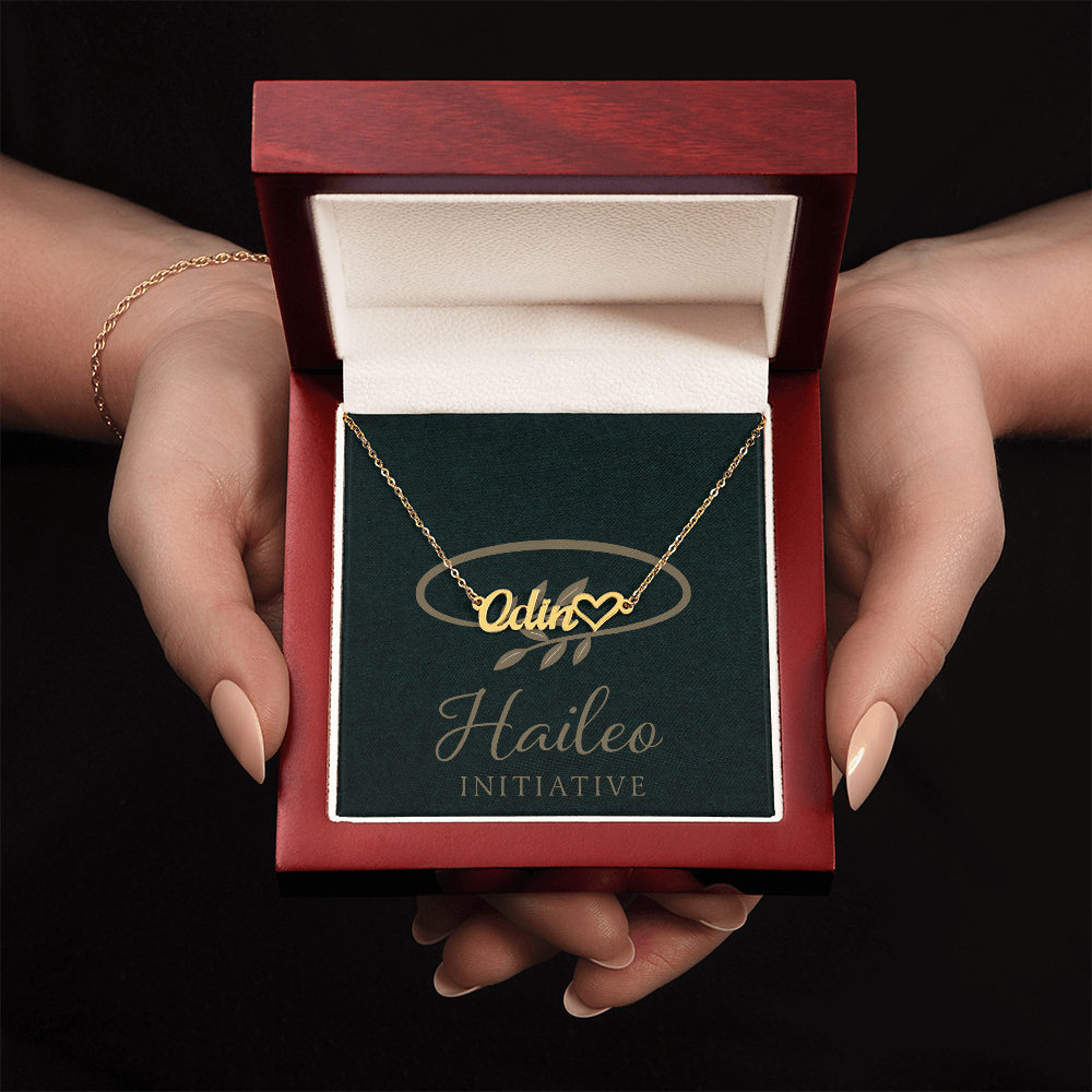 Personalized Heart Name Necklace